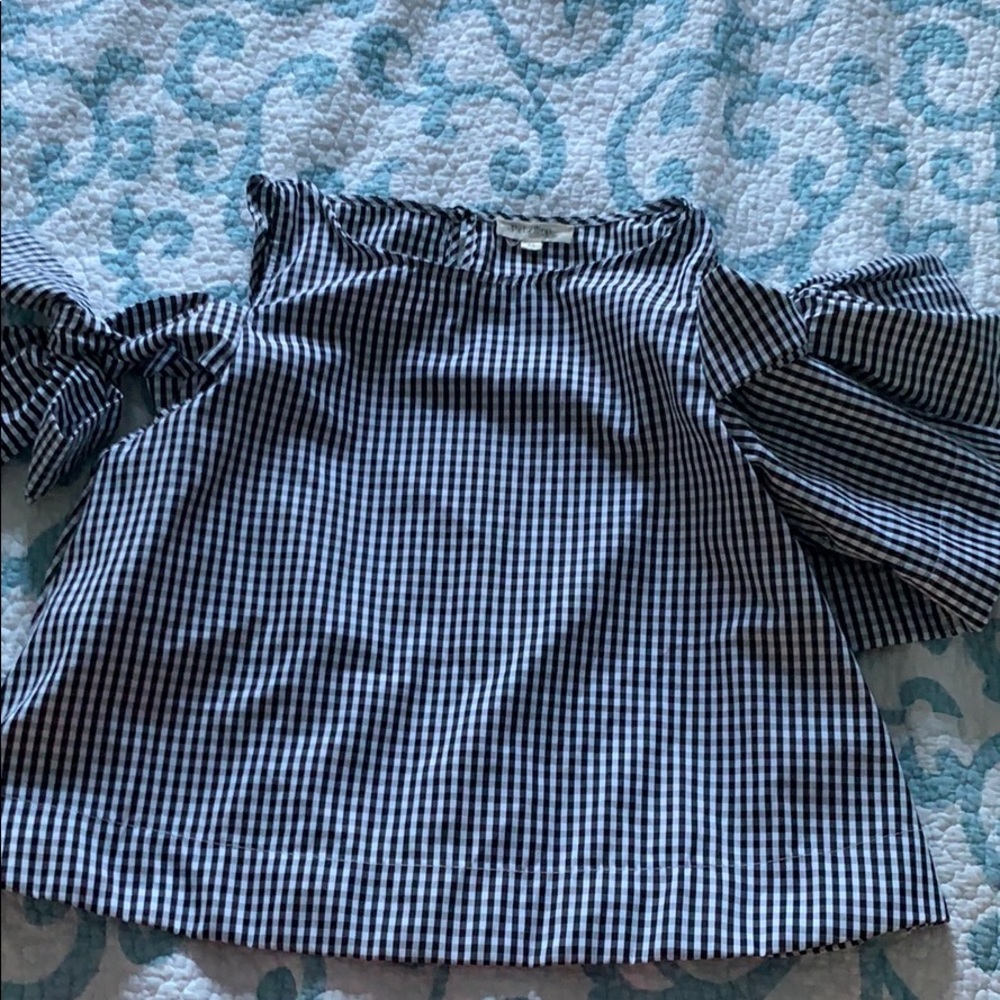 plaid blouse